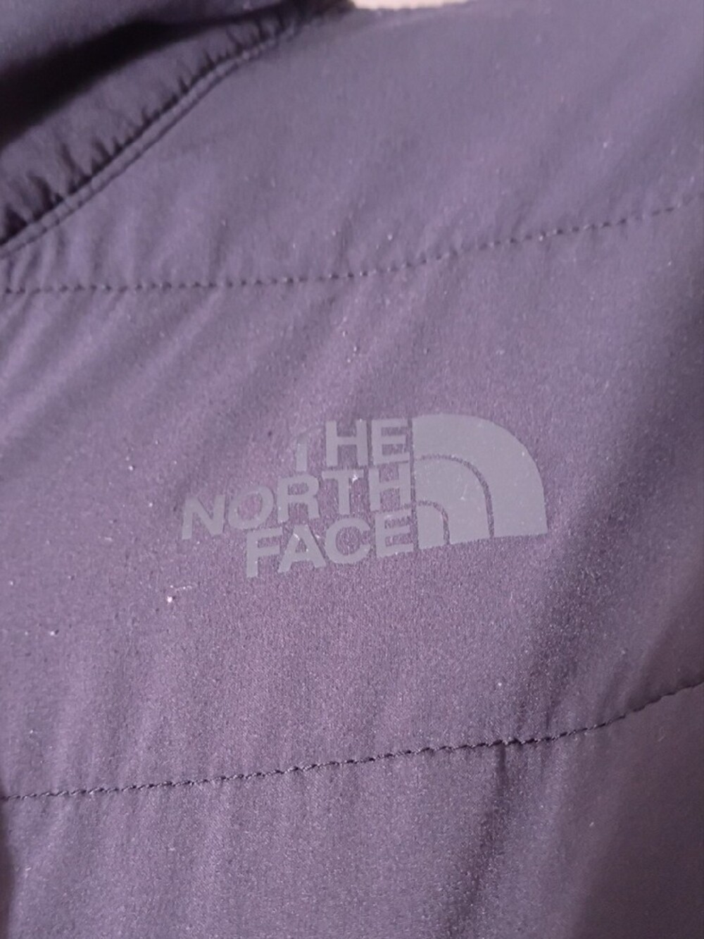 The North Face Black Quilted Snap Pullover - Picture 3 of 12